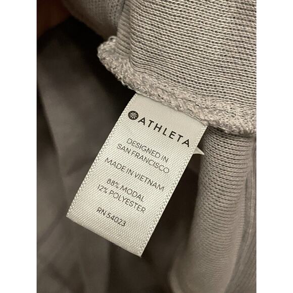 Athleta Serenity Criss Cross Pullover Sweatshirt Size Small‎ Gray Lounge Comfort - Picture 6 of 8